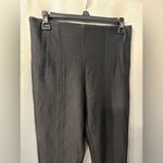 Elodie  Women's NWT Black Ribbed Flare Pants with ankle slit Sz medium Photo 4