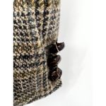 Vintage LL Bean Blazer Womens Button Front Plaid Jacket Long Sleeve Brown 16P Photo 3