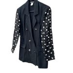 Vintage size Large by Odds’ n Evens double breasted tunic top. Black Photo 1