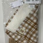 Timberland Buffalo Plaid Scarf Caramel Cream Acrylic Plaid Knit 66"X 10" NWT Photo 0
