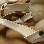 UGG  Cream and Tan Sheepskin Sandals Photo 4