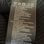 Reiss Black Ribbed Knit Mock Neck Fitted Pullover Short Sleeve Sweater Top Sz 0 Photo 4