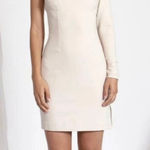 Donna Mizani NWT Splice One Shoulder Dress Nude Mini Stone Beige sz S revolve Photo 0