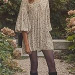 πDOENπ Pietra Dress ~ Cream Saint Claude Paisley Print 100% Silk XXS Photo 3