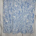Diane Von Furstenberg  A-Line Sea Twig Midi Skirt Blue And White Size 2x Photo 7