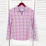 Vineyard Vines Palmetto Plaid Popover Linen Shirt Pink 00 Photo 6