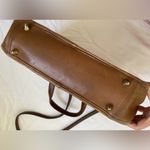 Coach Vintage  NY 3627 Distressed Leather Skinny Flight Bag Tan Photo 4