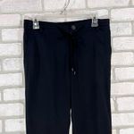 Vince Crepe Easy Fit Tie Drawstring Trousers in Black Size S Photo 4