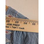 Madewell  Chambray Embroidered Lightweight Denim Look Tunic Dress Size Small Photo 8