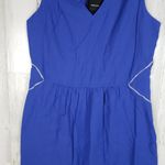 Colorblock NWT Royal Blue Sleeveless V-Neck Mini Dress Women's Size Medium Photo 2