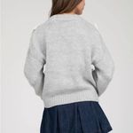 Blu Pepper BOW DETAIL BUTTON DOWN CROPPED KNIT CARDIGAN Photo 2