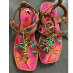 Farm Rio thong fringe beaded sandals Photo 4