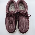 Hey Dude  Britt Shoe Womens S Burgundy Mix Lightweight Wool Blend Lining Flex Photo 2