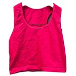 NVGTN Women’s XS Wild Berry Hit Pink Racerback Cropped Tank Top Photo 2