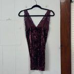 Free People Free‎ People Viper Velvet Mini Dress Raspberry Size Small Photo 2
