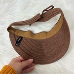 Torrid Packable Brown Woven Sun Visor Size M/L Photo 3