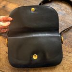 Rodo vintage Italian Black Leather Bag w/ matching coin purse convertible strap Photo 5