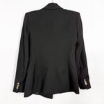 ZARA Double Breasted Blazer With Shoulder Pads Blogger’s Favorite Black Photo 3