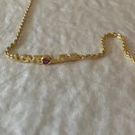 Kate Spade : Gold Tone “Love Love” Bracelet- Red Heart Accent- Pink Dust Bag Photo 9