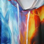 Wolves L Together Ice & Fire Hoodie Pullover Shirt Orange Size L Photo 7