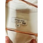 MARISSA WEBB White Denim Wide Belt Shirt Short Sleeve Mini Dress Size 8 Photo 6