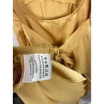 AMY LYNN Backless Satin Dress In Mustard size small Photo 6