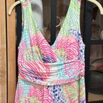 Lilly Pulitzer  SLOANE MAXI DRESS Roar Of The Seas Multi Floral Coral midi Photo 3