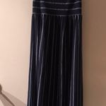 BCBGMAXAZRIA Twist Back Midi Stripe Dress Photo 3