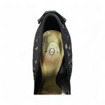 Joey O Women’s Black Lace Peep Toe Stiletto Heels Size 8.5 Photo 4