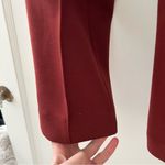 Ann Taylor The Ankle Midrise Slim Leg Maroon Burgundy Work Career Dress Pant 00P Red Photo 1