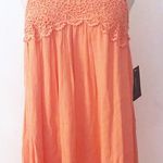 Crochet Bohemian Tunic Dress Orange Photo 0