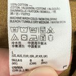 American Apparel Button Front Corduroy Mini Skirt Camel Tan Women L USA Made Photo 3