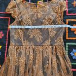 Anthropologie MOULINETTE SOEURS bronze lace dress Photo 6