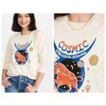 MOTHER Cream Cosmic Astrological Cotton‎ Sweatshirt Size XS EUC Red Photo 1