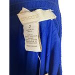 Chico's Chico’s Electric Blue Casey Crochet Inset Tiered Maxi Skirt Size 12 Photo 5