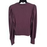 Lulus Purple Ribbed Long Sleeve Top Medium New Photo 2