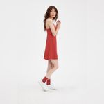 Girlfriend Collective  Naomi Workout Dress In Lava Photo 2