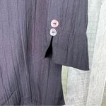 White Stag Size S(4-6) Black Button Front 3/4 Notched Sleeves w/Collar Photo 4