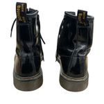Dr. Martens  Black Patent Leather Boots woman sz 7 Photo 2