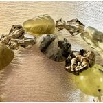 moss agate prehnite sterling silver beaded pendant necklace Green Photo 5