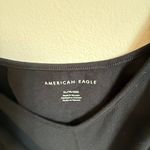 American Eagle Black Ribbed‎ Crop Tank Cami Top XL Cotton Stretch Photo 1