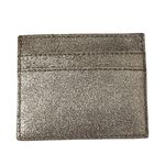 Madewell Metallic Gold Leather Card Case Metallic Sand Sustainable Wallet Photo 3