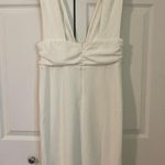 Showpo White Deep V Dress Photo 2