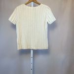 Liz Claiborne  Cream Crew Neck Sweater Photo 2