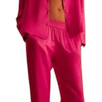 ZARA Satin Effect Fuschia Pink Pants Set(Size Medium) Photo 0