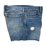 Madewell Women’s 29 The Dad Jean Short Medium Wash Distressed Loose Fit Photo 3