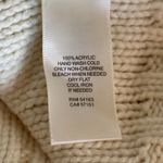 Eliza J  Size XS Ivory Fringe Shoulder Cable Knit Sweater Dress Boho Cowgirl Photo 4