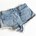 Forever 21 Blue Denim Shorts with Lace Trim 27 Photo 1