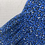 ZARA Blue Leopard Print Oversized Top Size S Photo 9