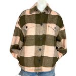 ALLSAINTS Buffalo Check Jacket Oversized Plaid Fleece Shacket Chore $369 NEW Photo 7